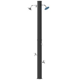 Outsunny 9.2 Gallon Solar Heated Outdoor Shower with 2 Rotating Shower Heads