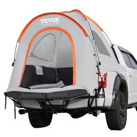 Truck Bed Tent, 6.4'-6.7' Pickup Truck Tent with Rain Layer and Carry Bag, Waterproof PU2000mm Double Layer Truck Tent, Accommodate 2-3 Per